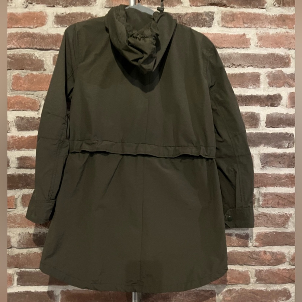 J. Crew Army Green Light weight Rain Jacket Size XXS - Picture 6 of 14